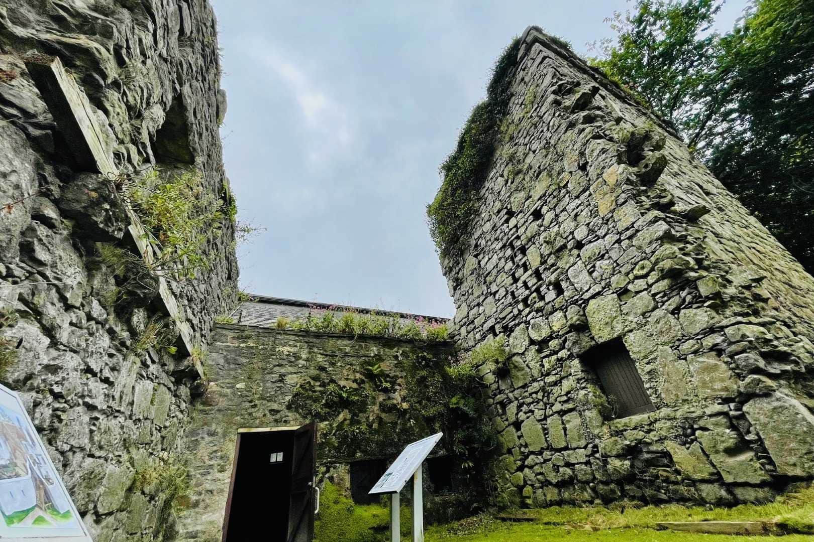 Ruins of Rushen Abbey near Castletown Isle of Man