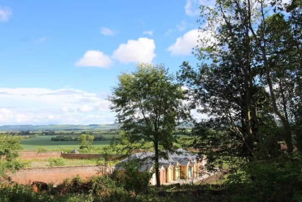 Views all around, taken from the hill above going towards the castle, pavillion and the woodland wal