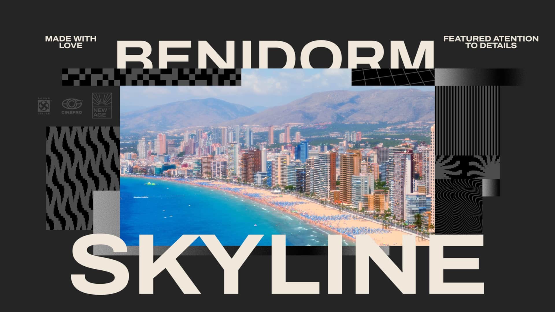 Benidorm Skyline Poster