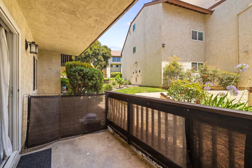 Private Balcony with sunny views, perfect for enjoying morning coffee or fresh air.