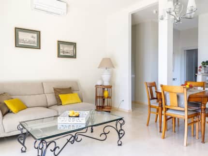 Sitting room and dining table, Apartment One