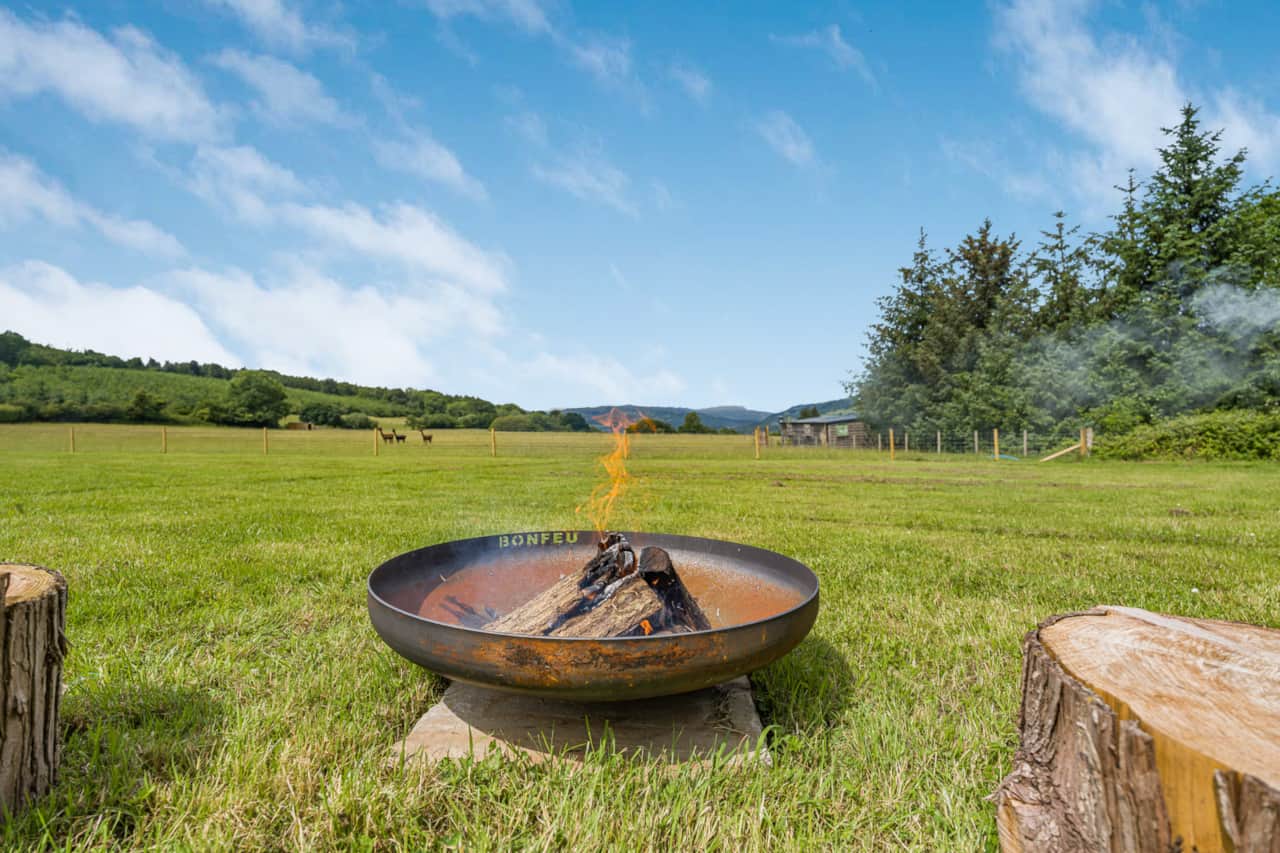 Fire pit and beautiful views