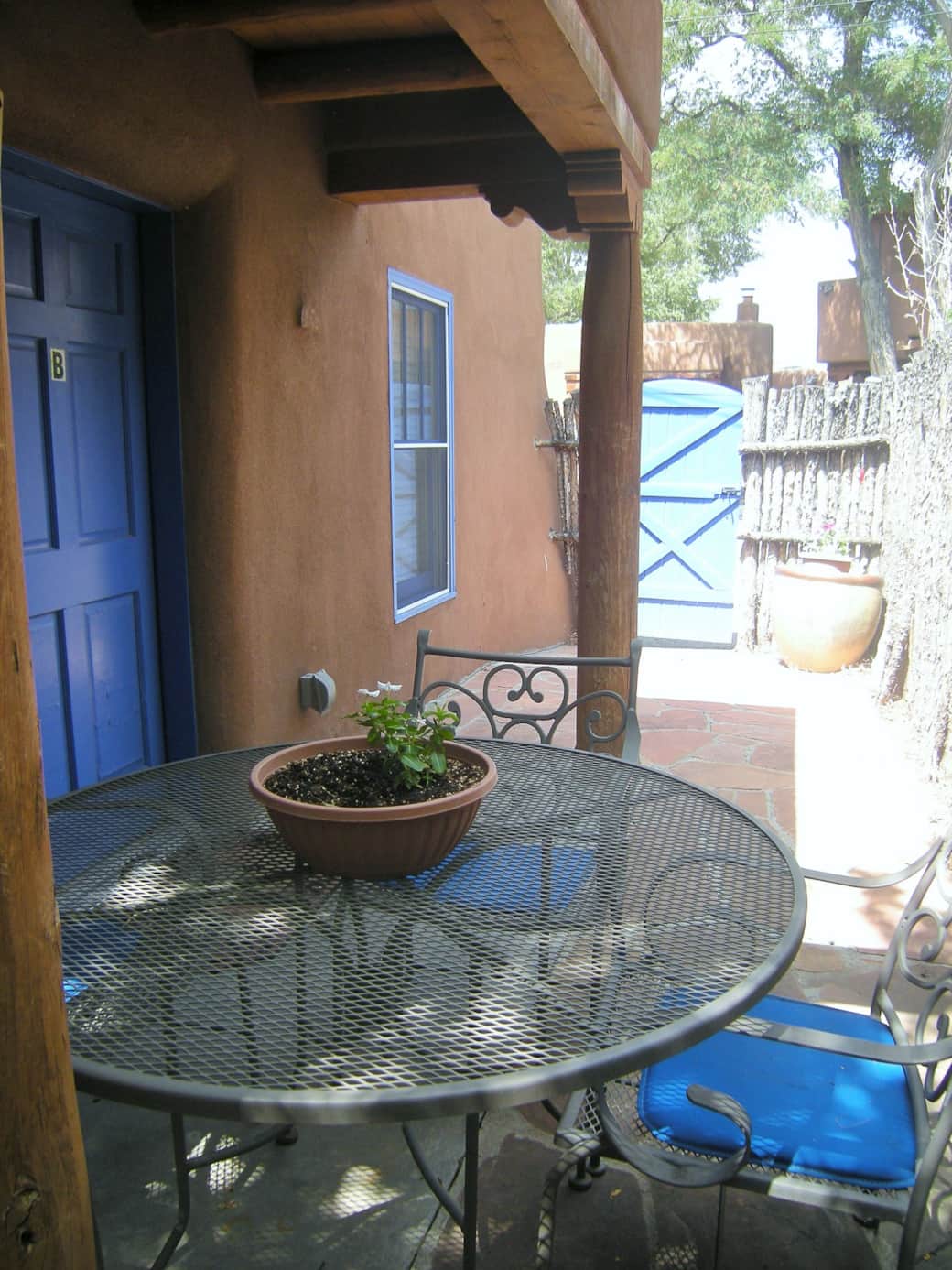 Outdoor seating with private patio