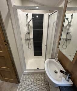 Main shower room walk in shower