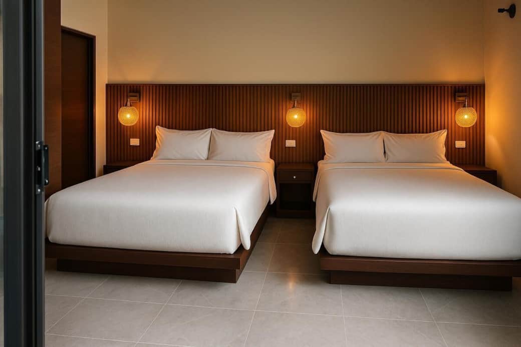 2 Queen beds