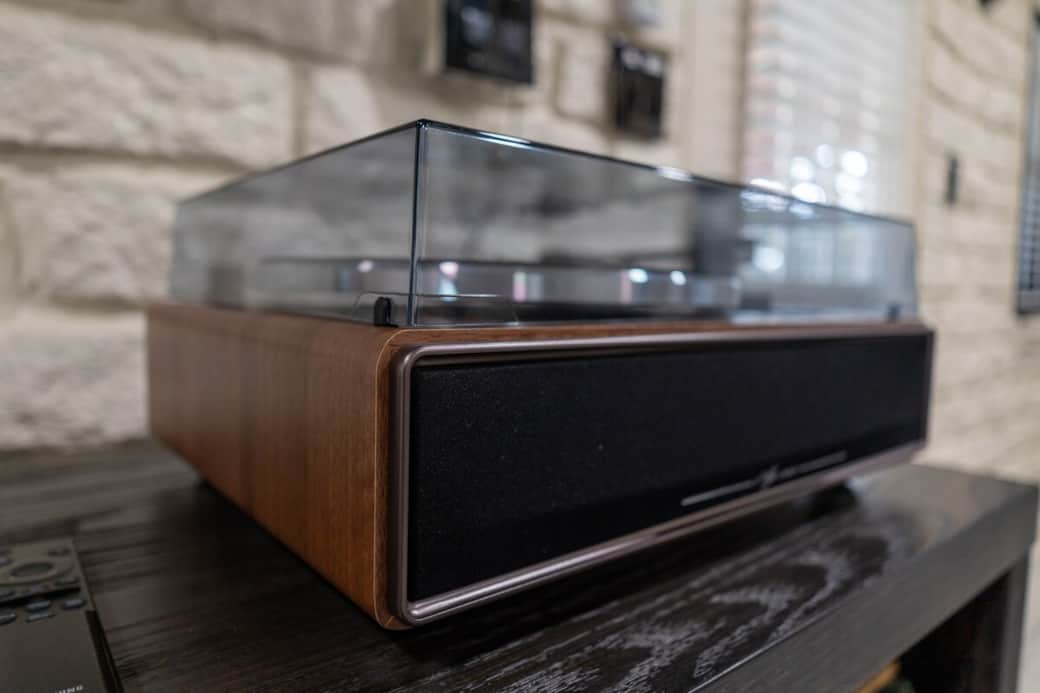 Enjoy our selection of vinyl or connect to your phone via bluetooth