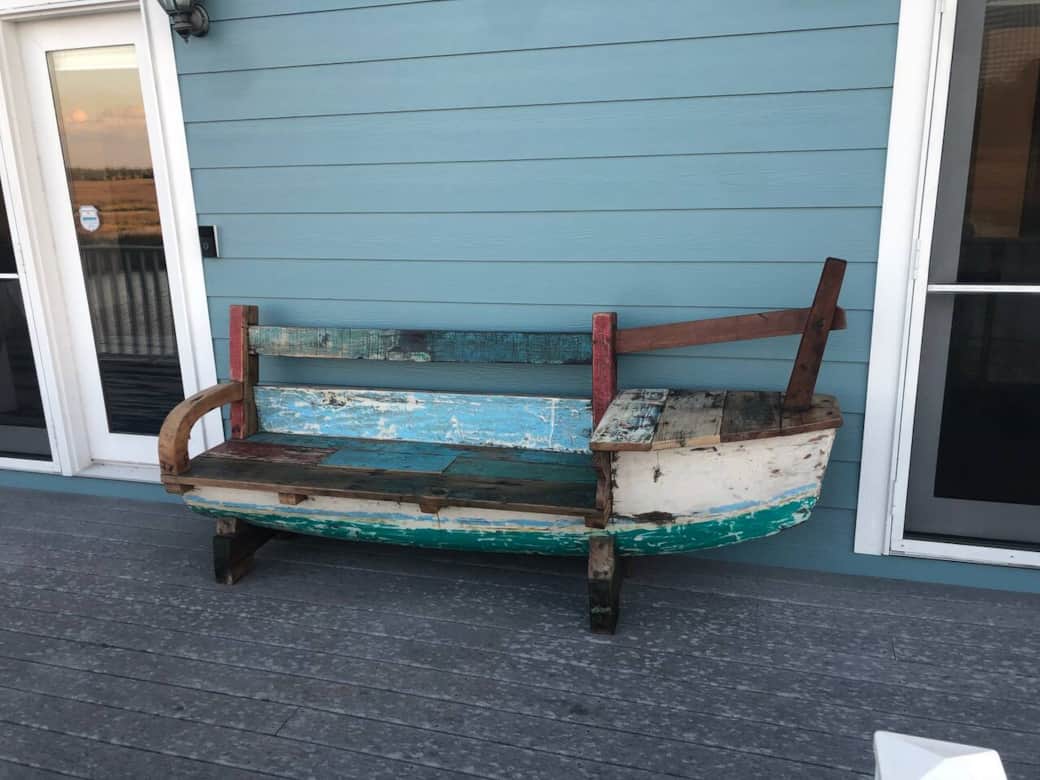 This is our Bali Boat Bench