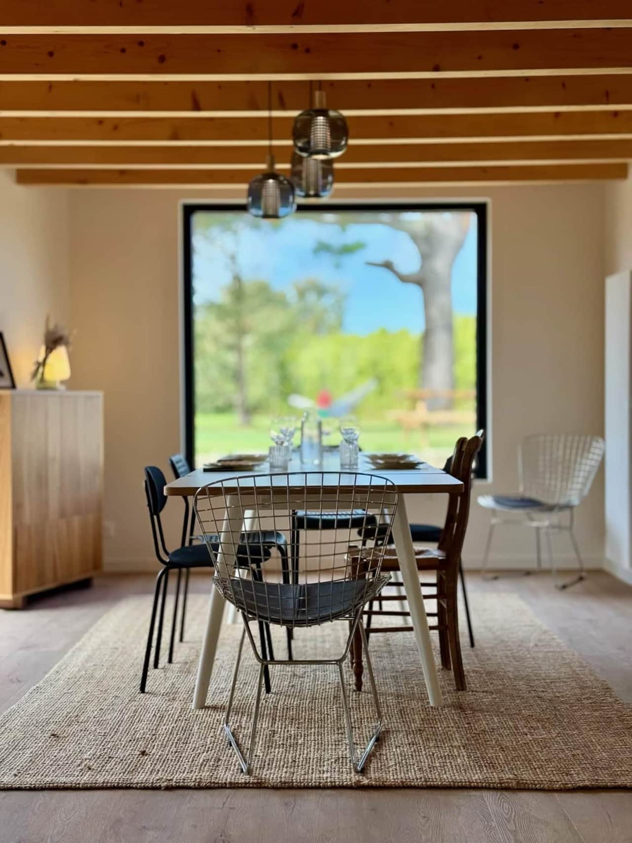 Salle à manger vue jardin