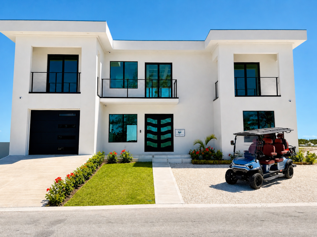 Front with golf cart