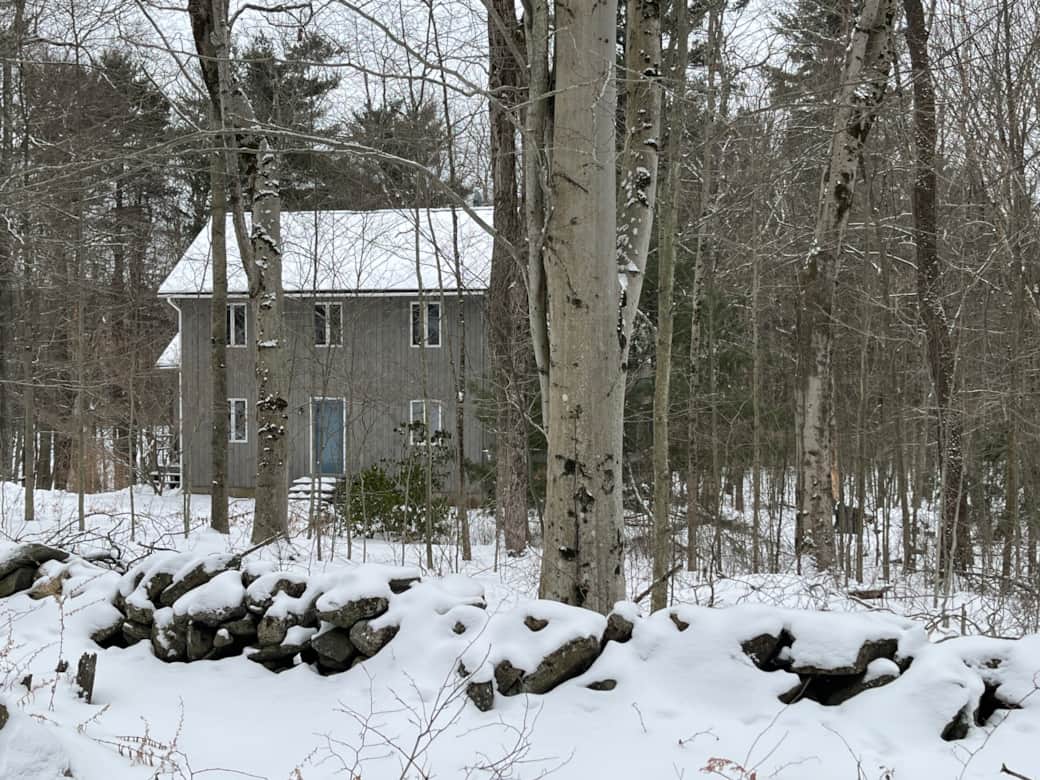 Nestled amongst the pines and stone walls.