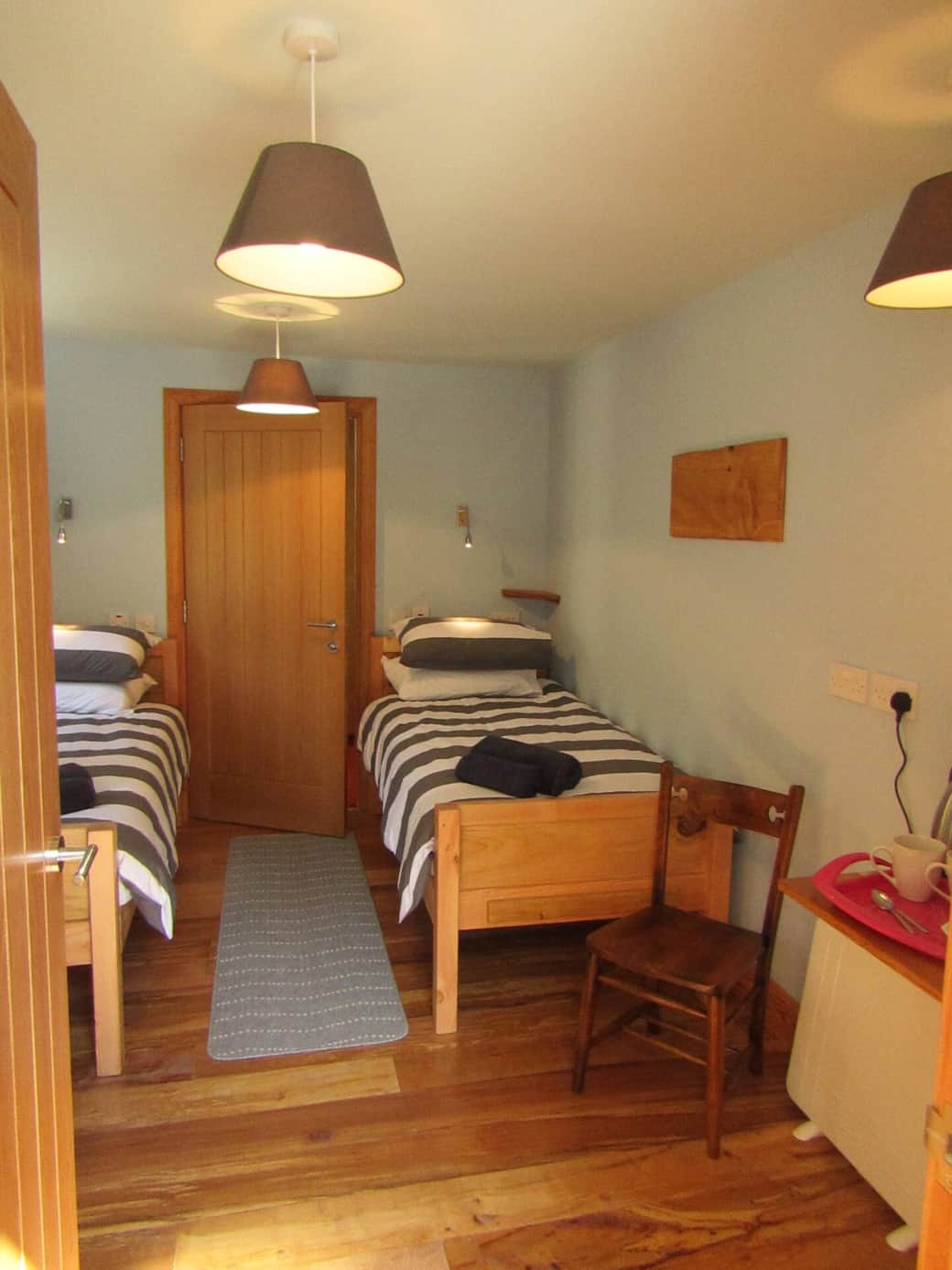 Twin beds made from Fingask wood