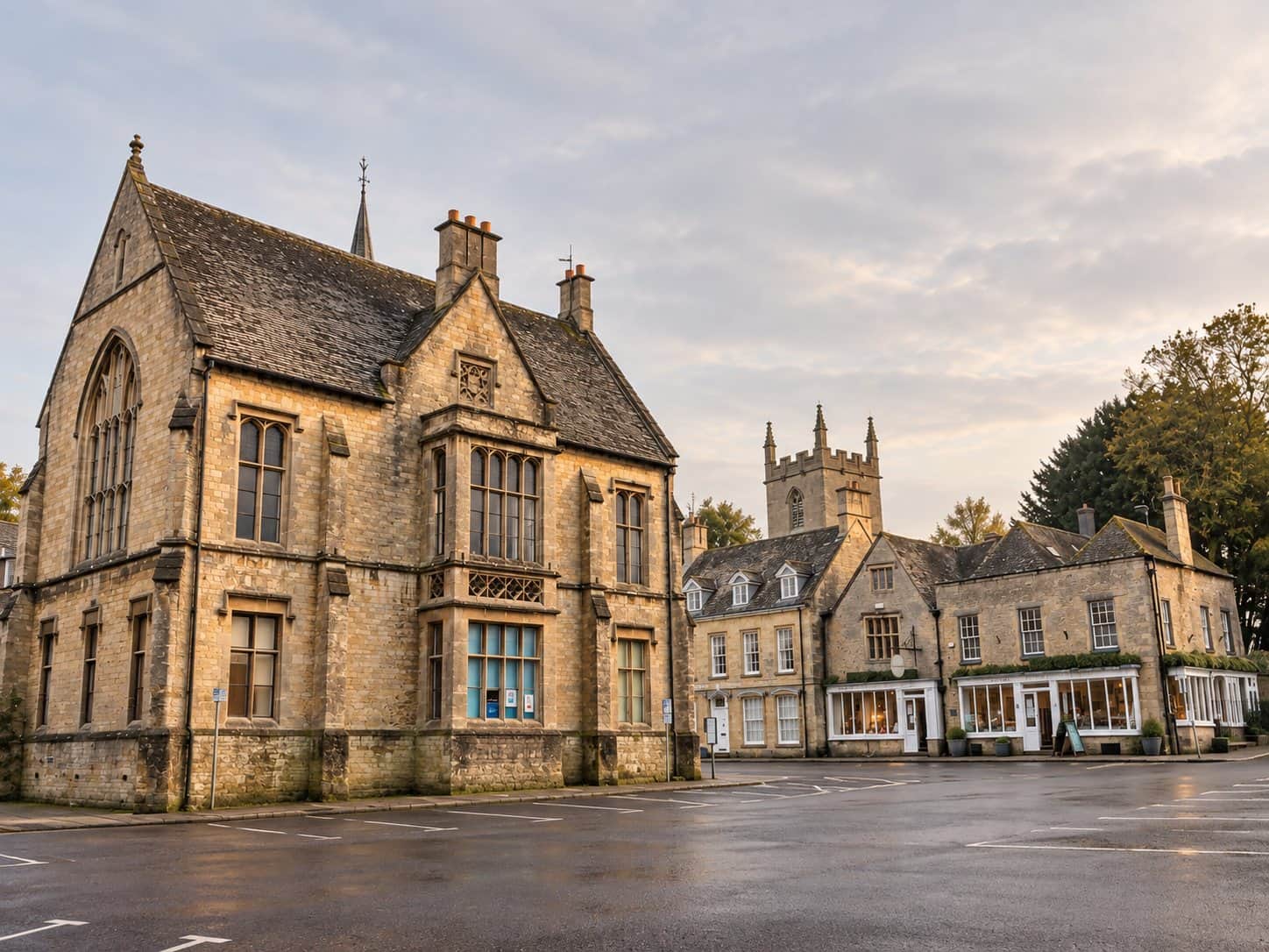 Honey-coloured stone architecture in Stow-on-the-Wold