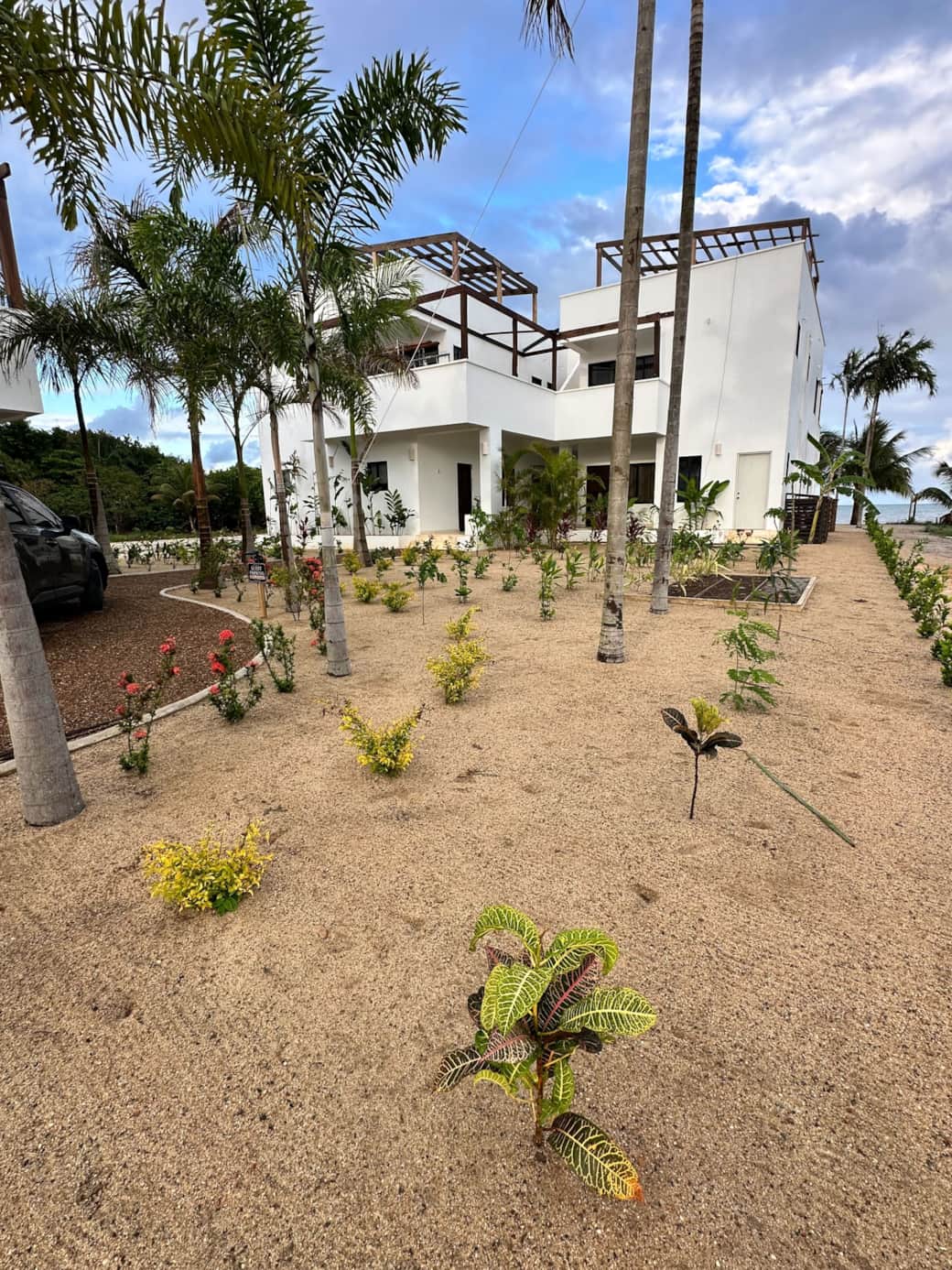 Over view of garden and main villas Over view of garden and main villas