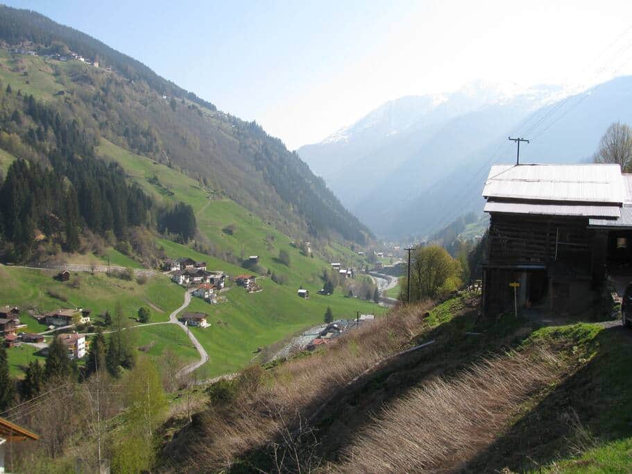 View down Paznaun Valley