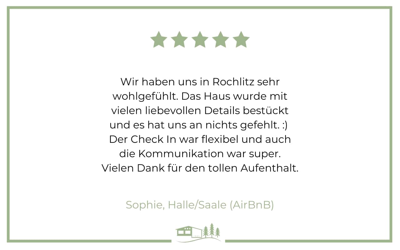 Bewertung Ferienhaus Tannenblick Rochlitz