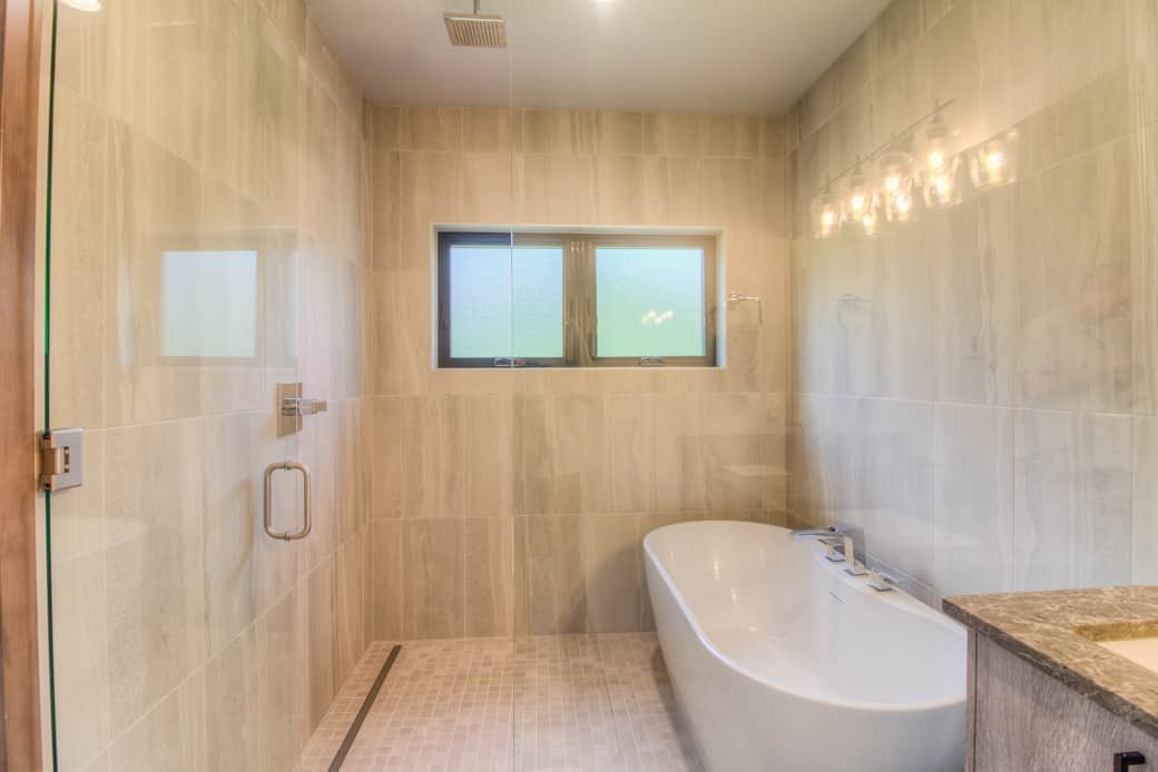 Walk in wet room of upstairs suite