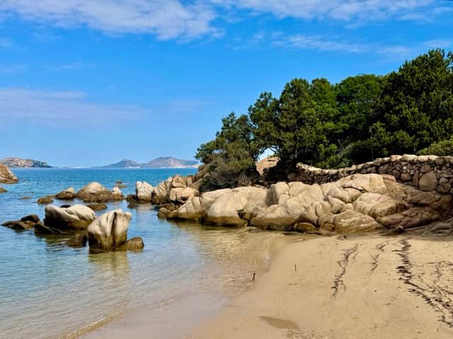 View over the water from a beach near Olbia, Sardinia, photographed by RENTAL12