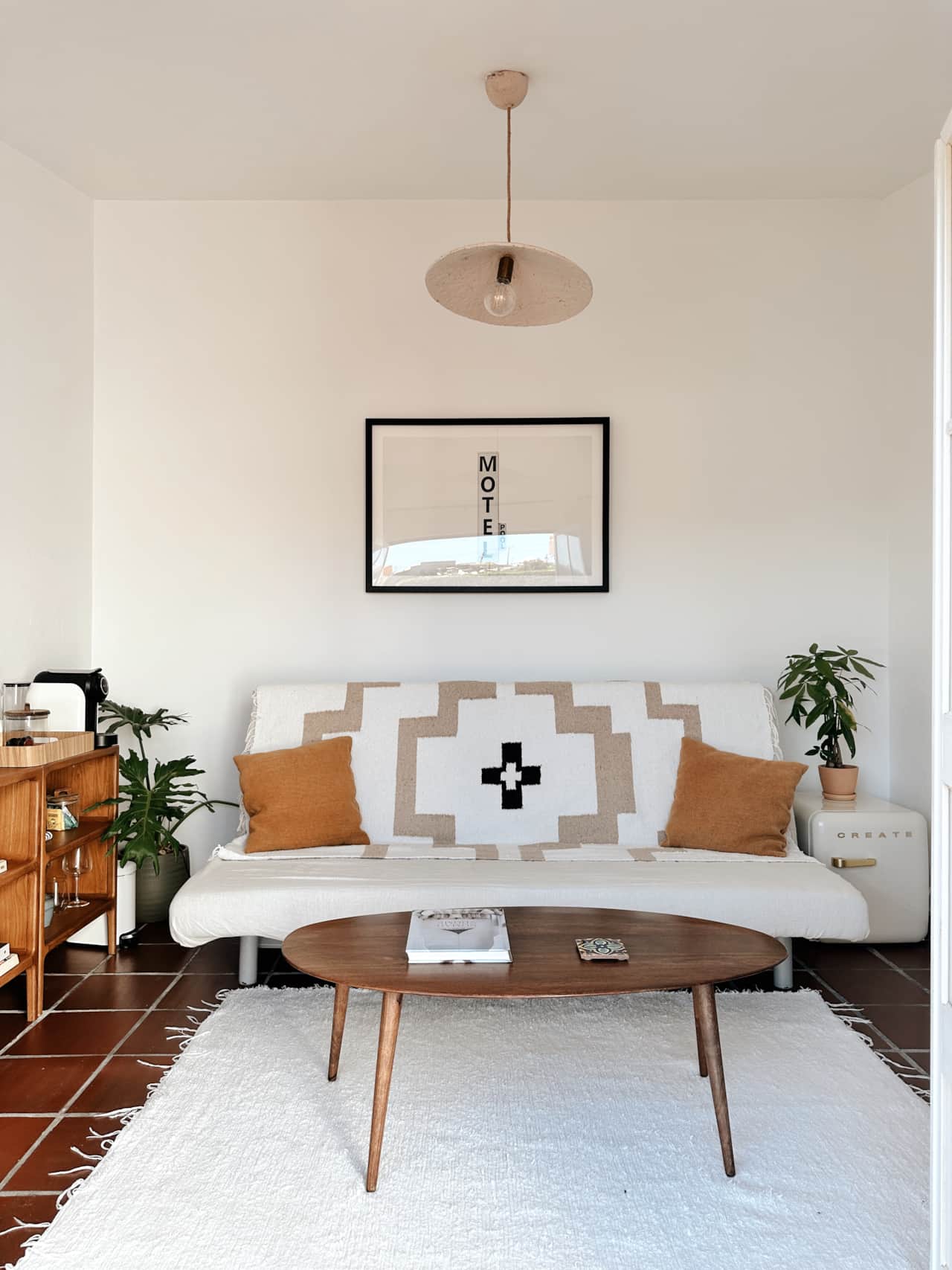Living Room in The Cowboy Casita at Blanco Bungalow