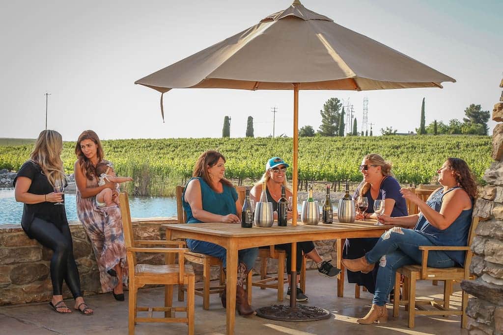 Tasting Room Deck on the Koi Pond Tasting Room Deck on the Koi Pond