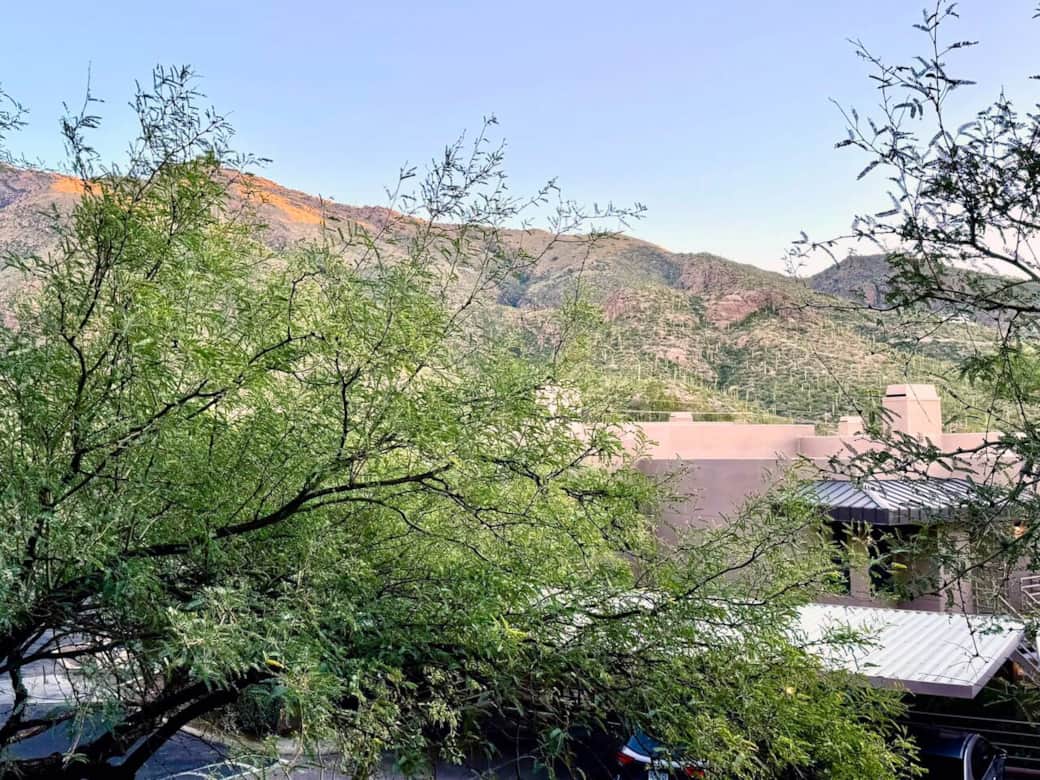 Patio view of Ventana Canyon