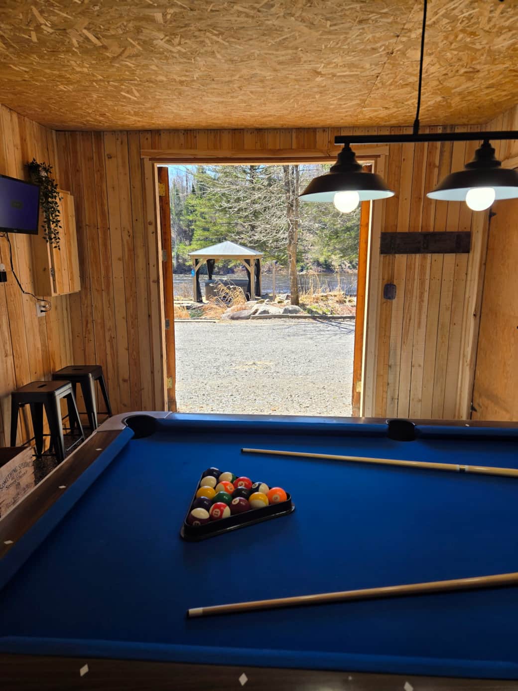 Coin billard avec vue pour les belles journées 