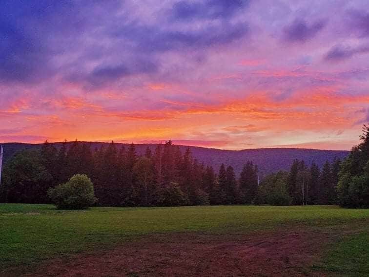 Evening sunsets from your front patio.