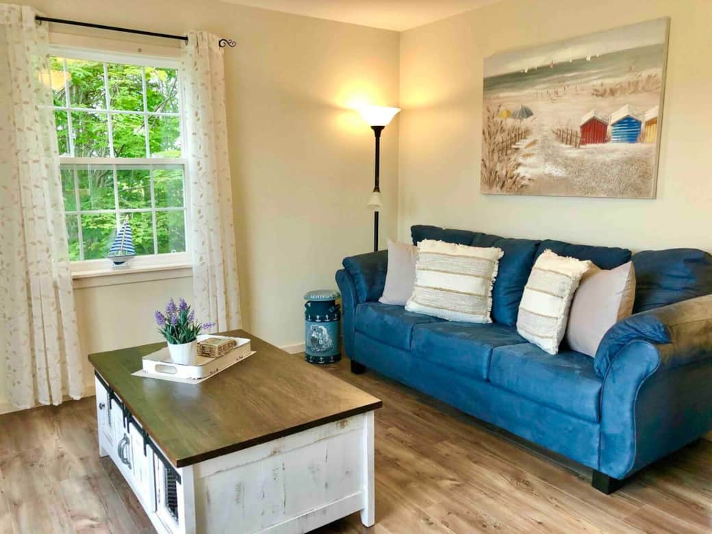 Living room with couch and loveseat Living room with couch and loveseat