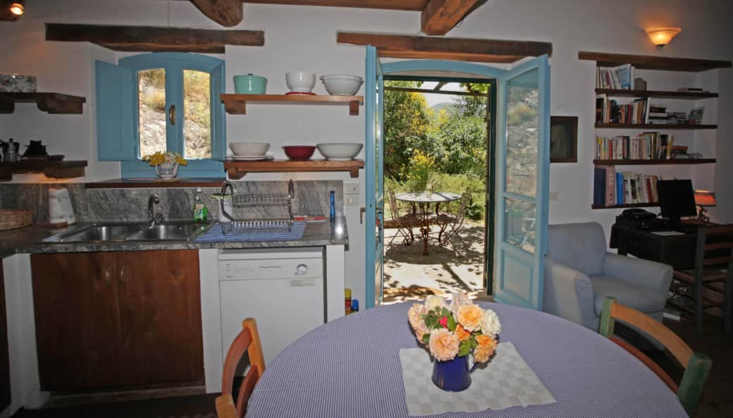 Casa Carina Kitchen Looking towards Eating Terrace