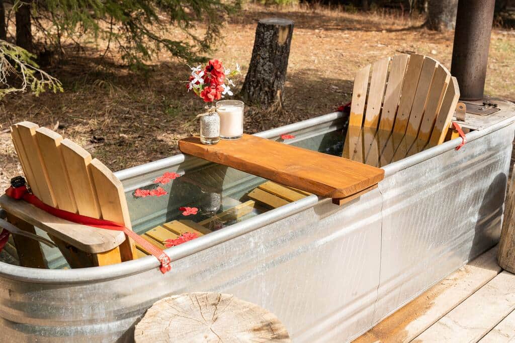 Luxurious soak in the Cowboy Hot Tub