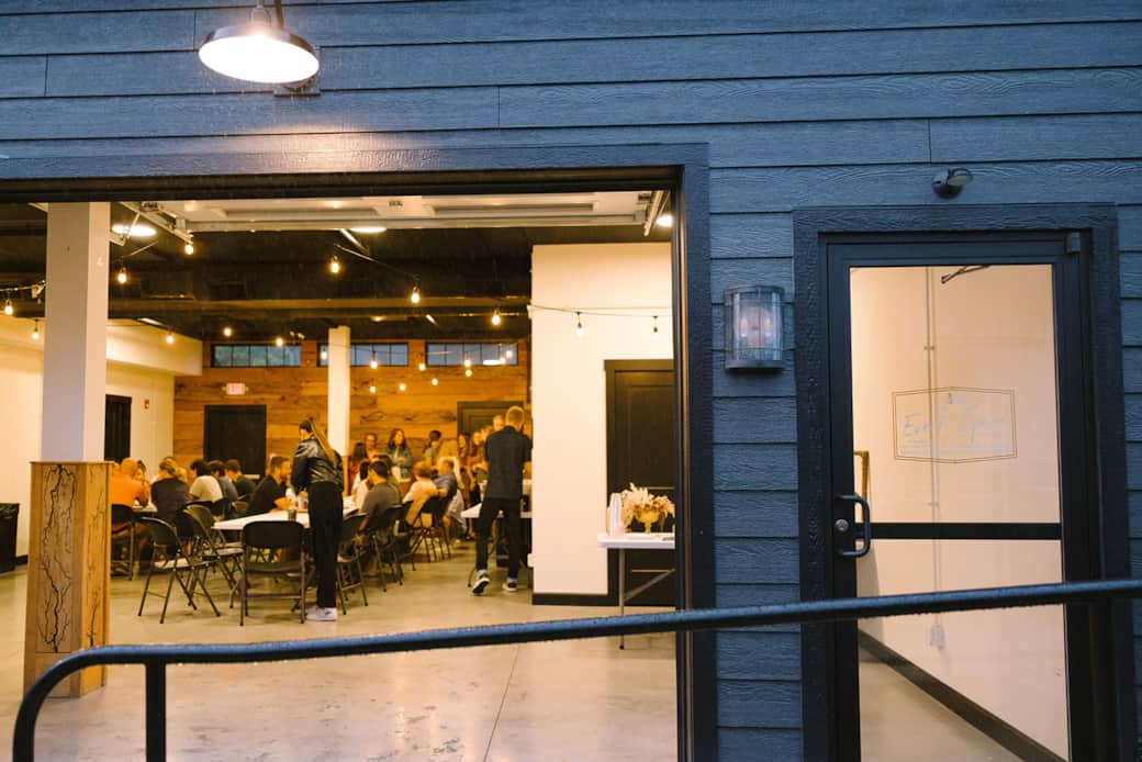 Event Space Barn Burner Exterior Welcome Party