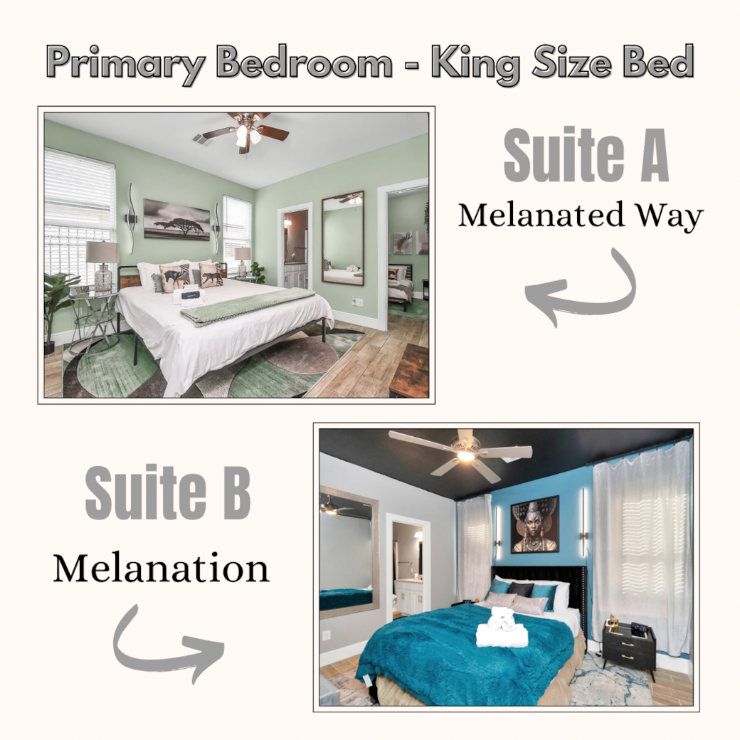 Primary Bedroom - King Size Bed Primary Bedroom - King Size Bed