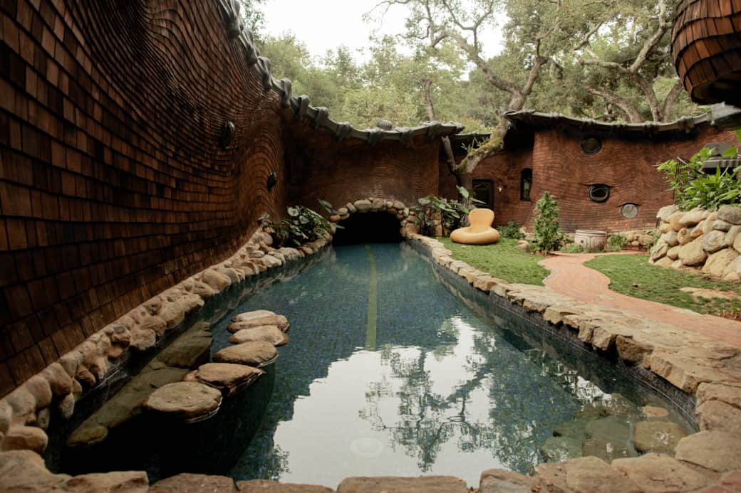 the courtyard and pool