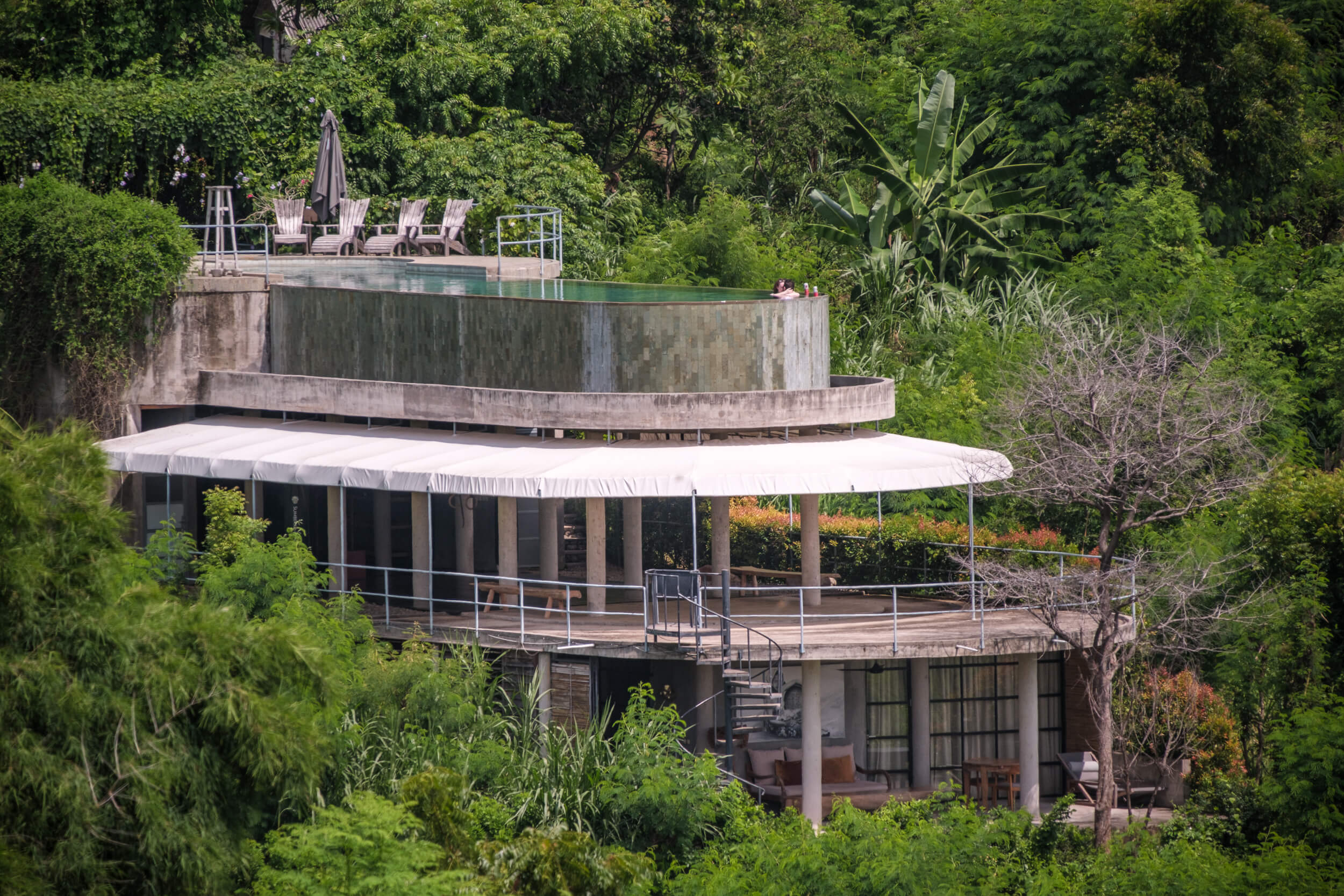 Interior view of a modern apartment unit at Lingga Apartment