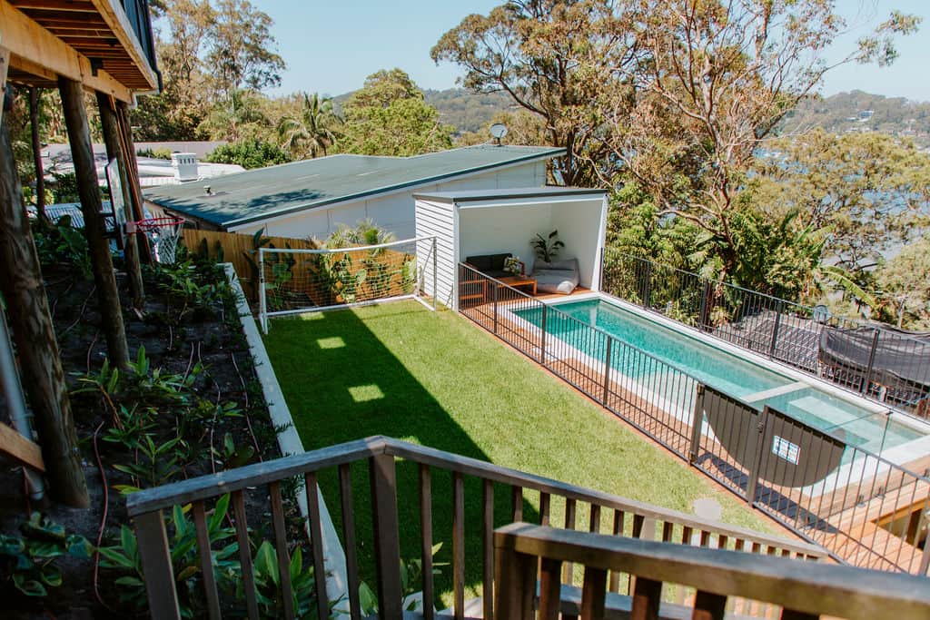 Lawn & pool area