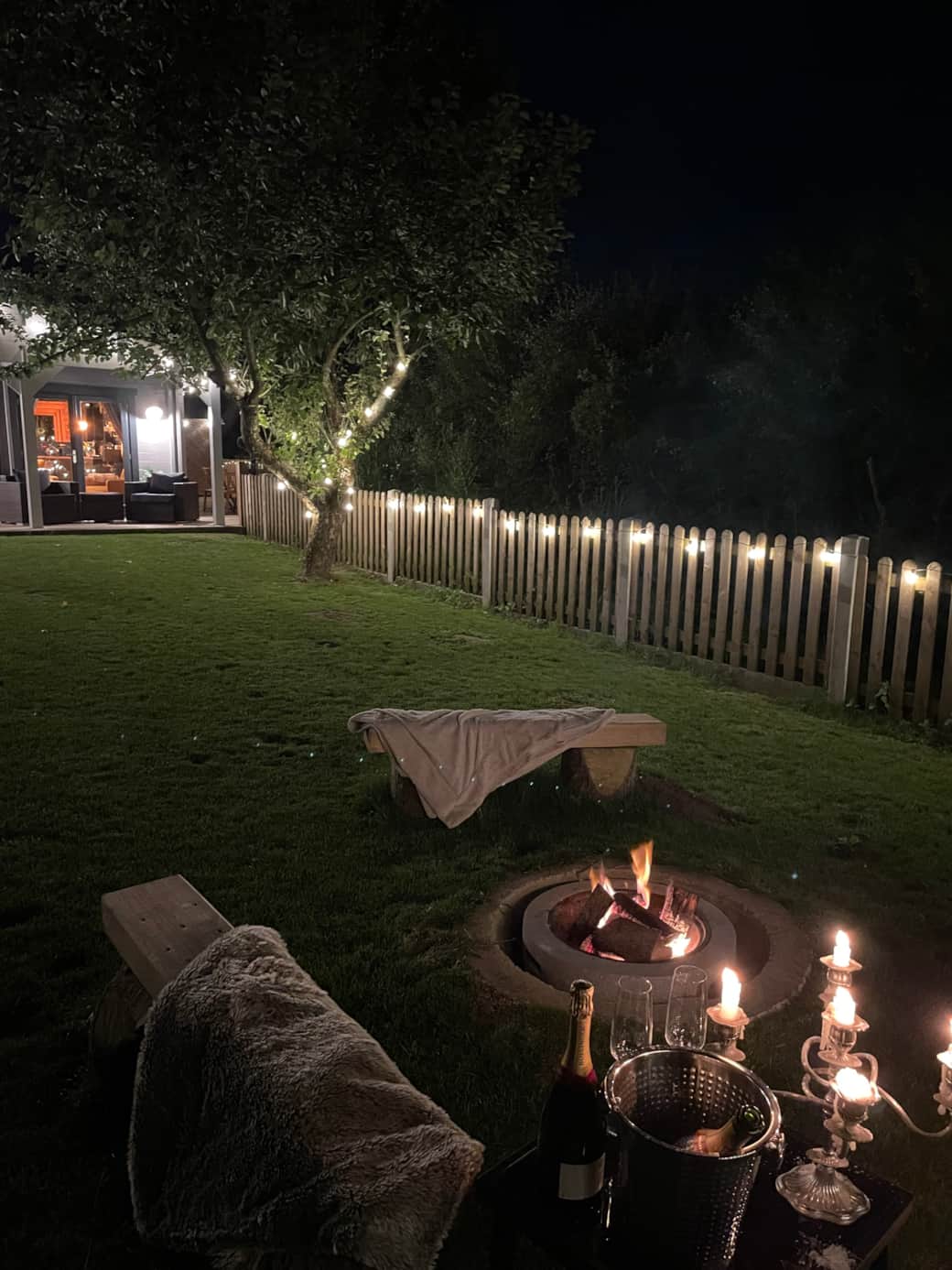 Fire pit candles 
