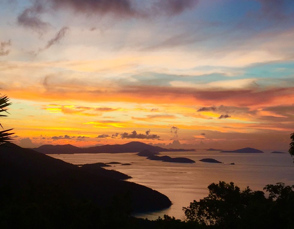 Same skies overlooking Maho Bay