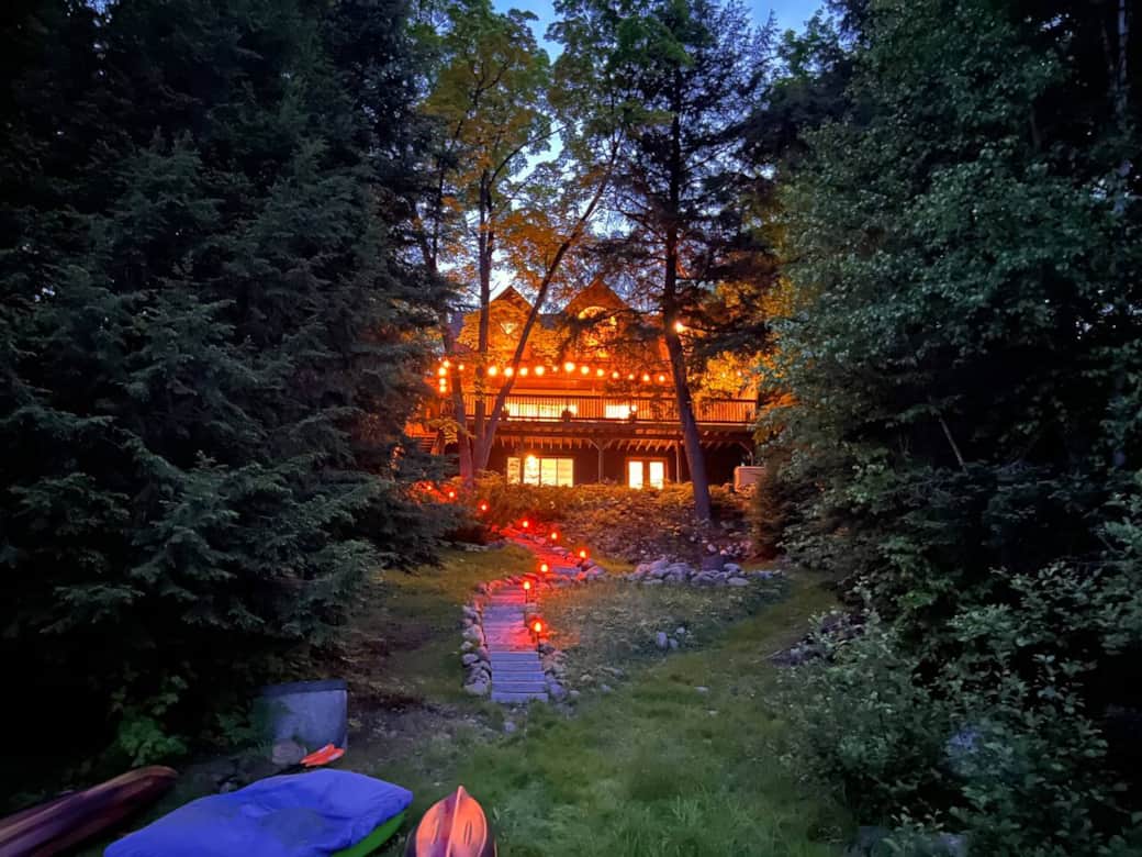 View of the cottage from the dock.