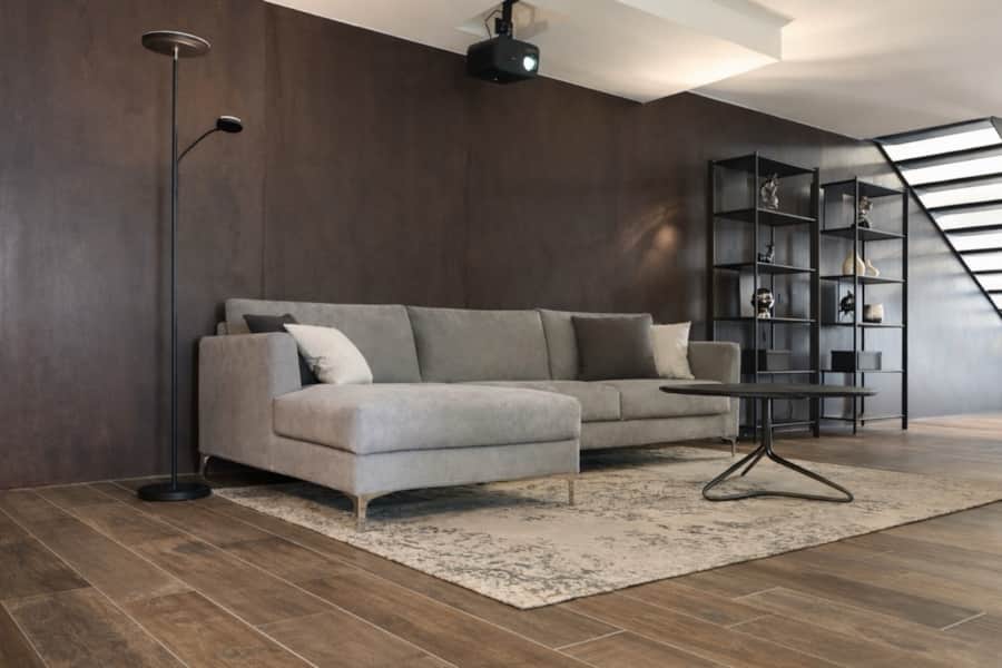 Via Acquedotto Olbia — bright open living room interior, long-term rental apartment via nr12, managed by RENTAL12, Sardinia