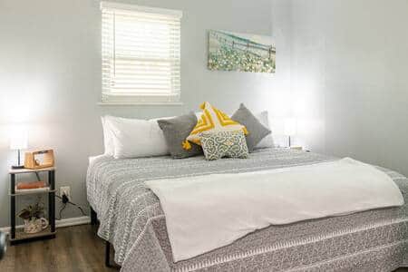 King size mattress with bed side charging station for your phone
