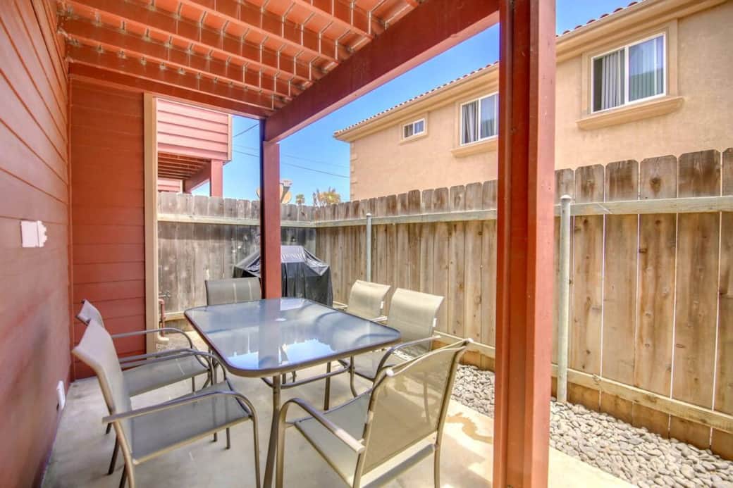 Patio with Grill and Outdoor Dining Area