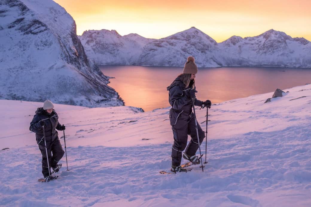 Snowshoes are included, and this photo is from one of the recommended trips in the pamphlet you receive.