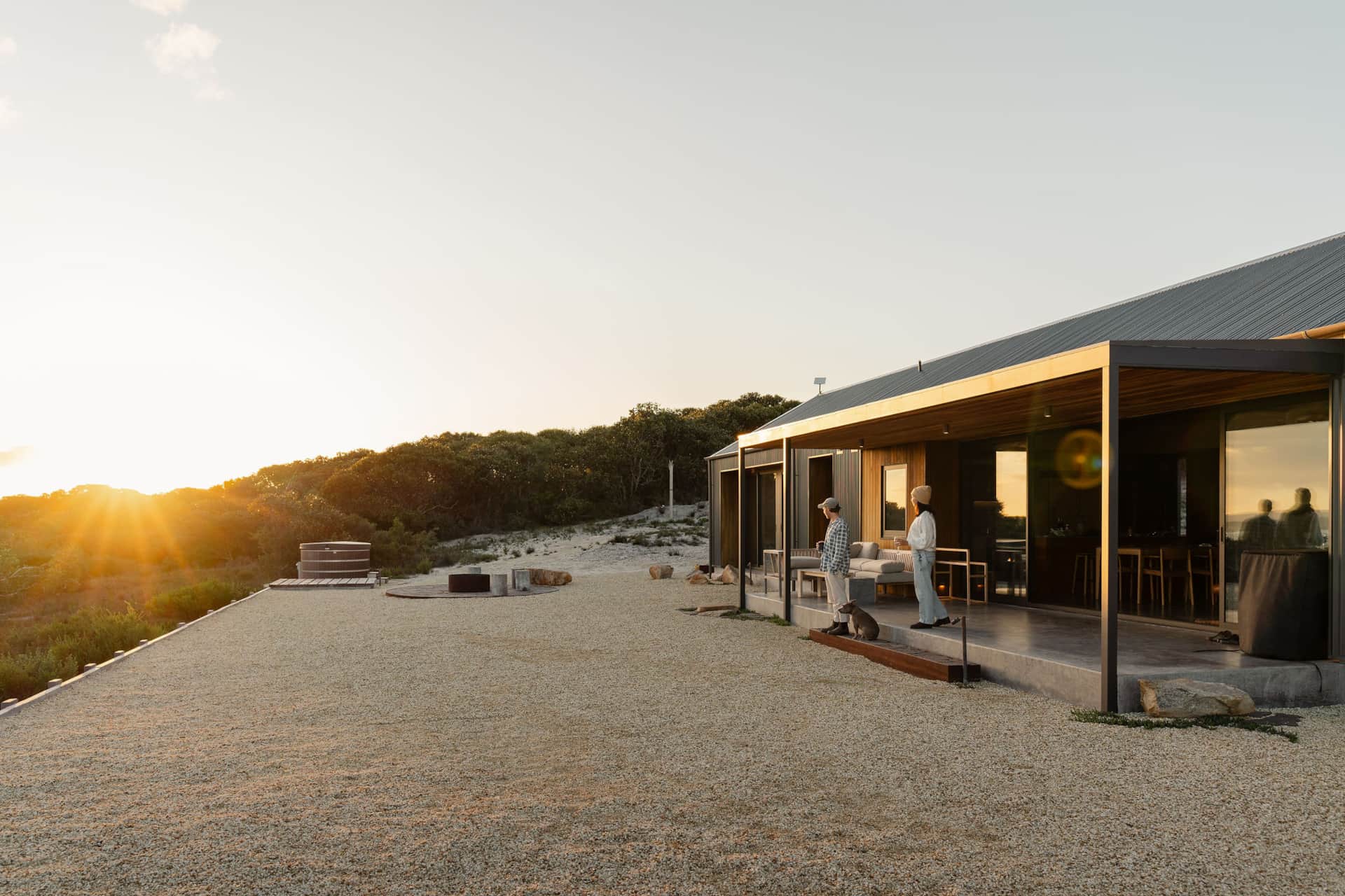 Ocean Terrace at Sunset