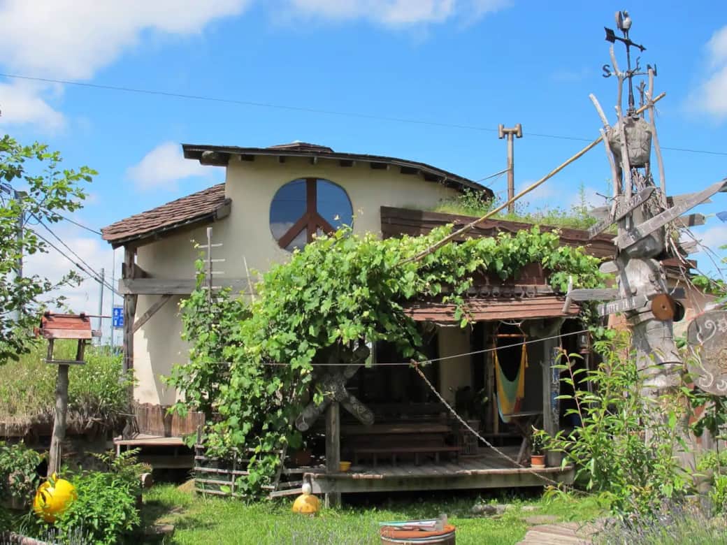 Tida house during summer time