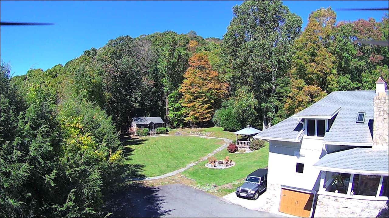 Aerial view of property