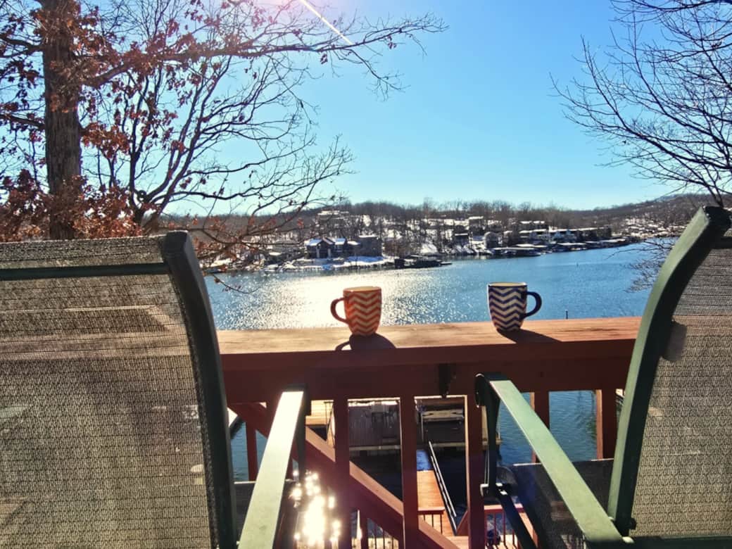 Morning Coffee on Main Floor Deck