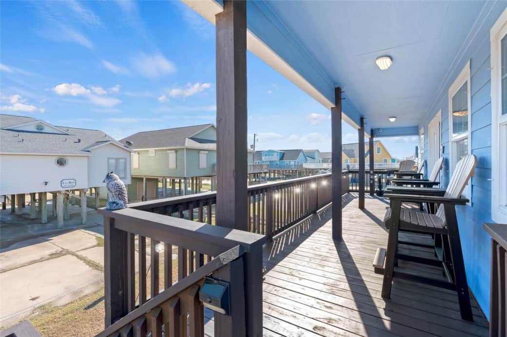 Outdoor seating to enjoy on the upper deck