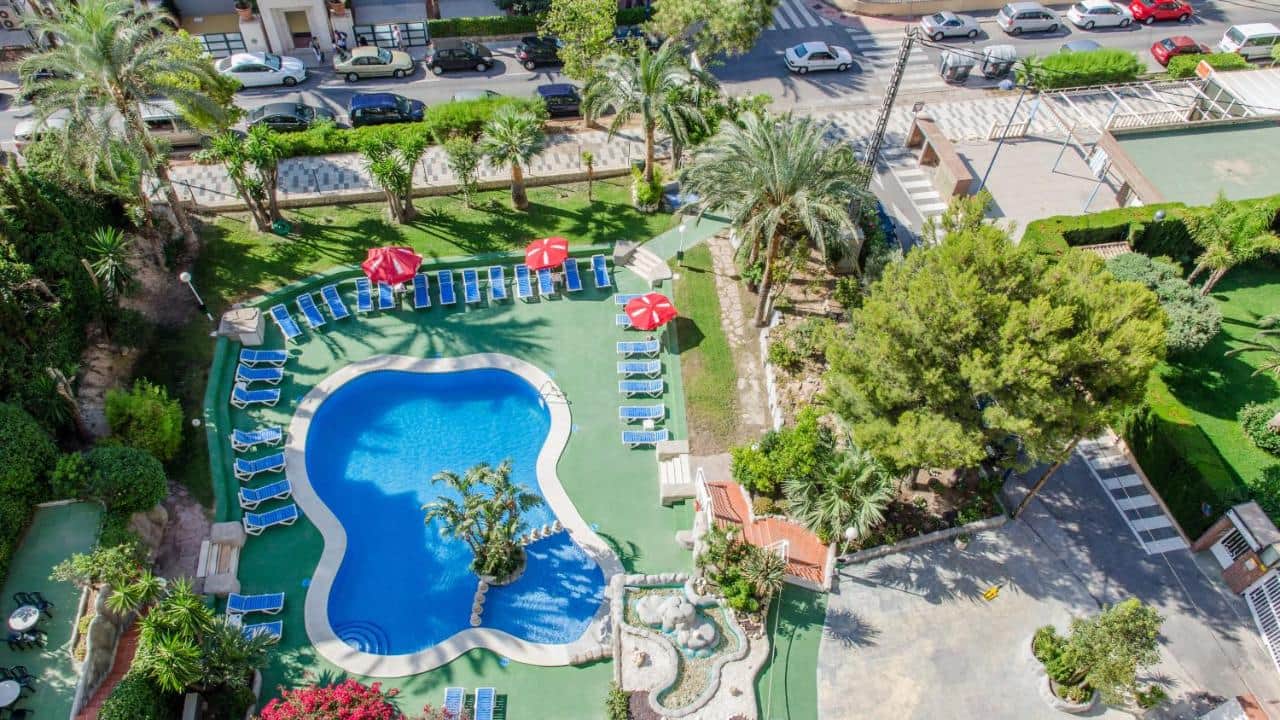 Private terrace and swimming pool