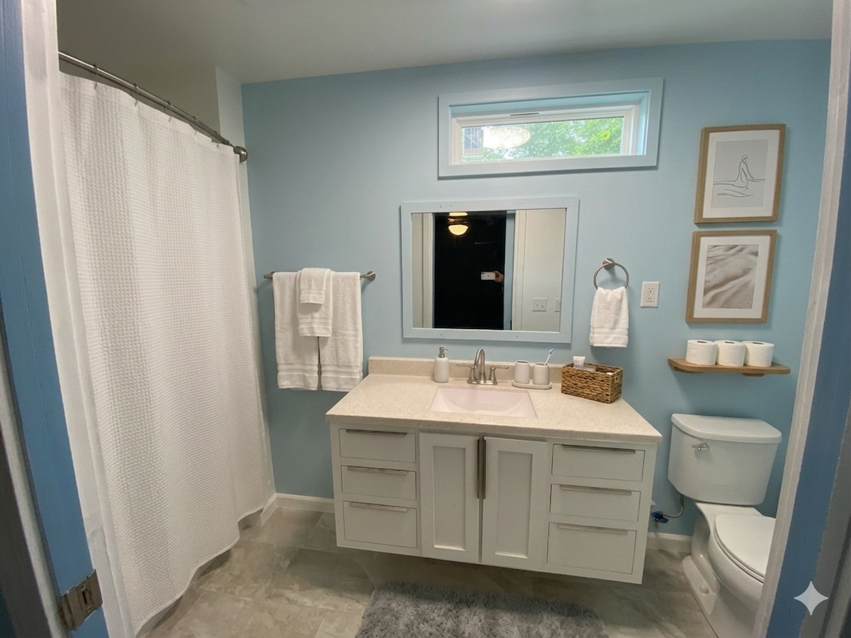 Blue Bathroom