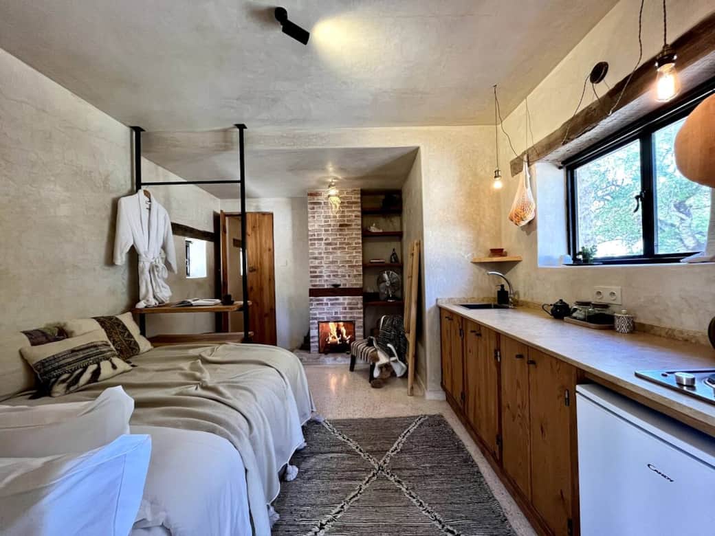 Gatehouse Studio Bedroom and living space Kaouki Hill Sidi Kaouki Essaouira