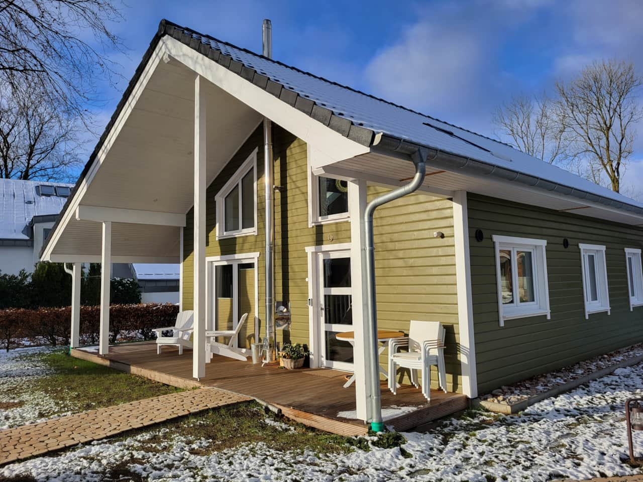 Haus Swanhild - Südseite in der Wintersonne